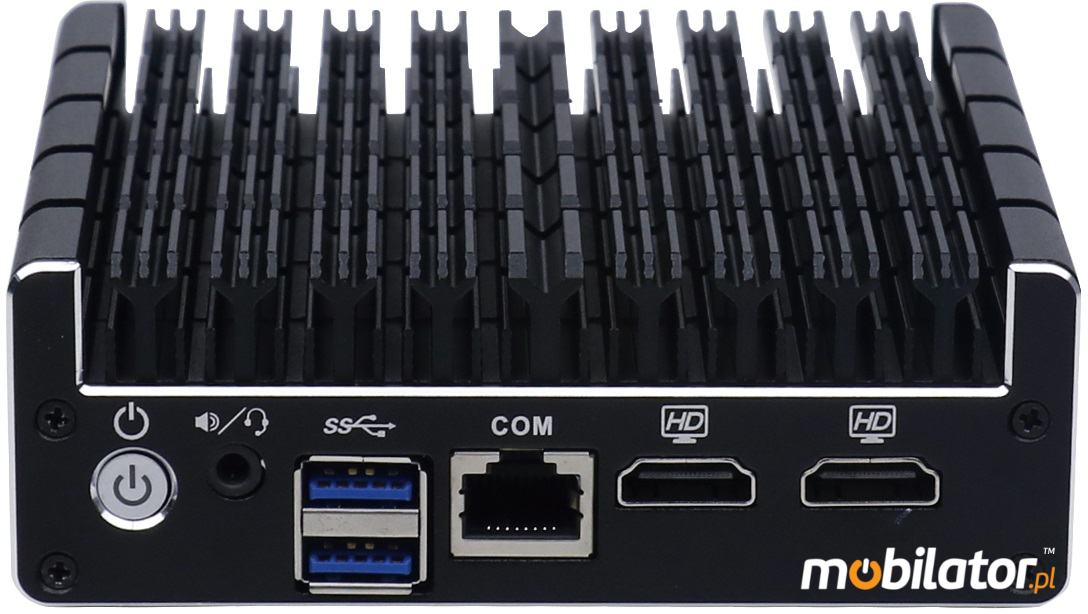 IBOX-NUC-C3L4 (J3160) - Fanless mini PC (4x LAN + 2x HDMI) z wzmocnioną obudową  